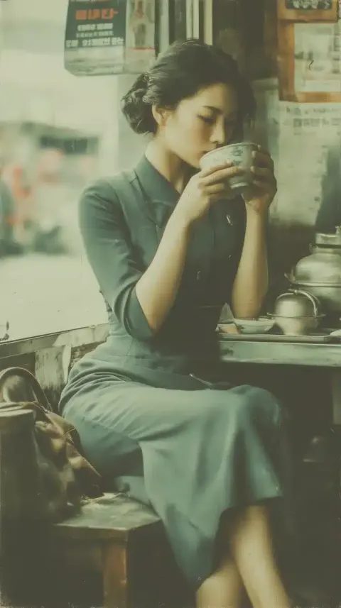 North Korean Soldier Tea Scene