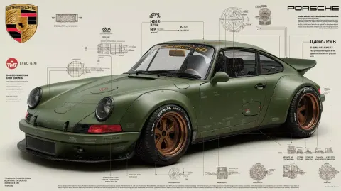 Porsche 911 RWB Infographic