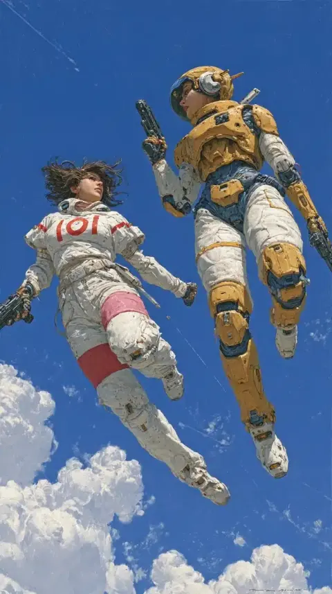 Sci-Fi Duel in Sky