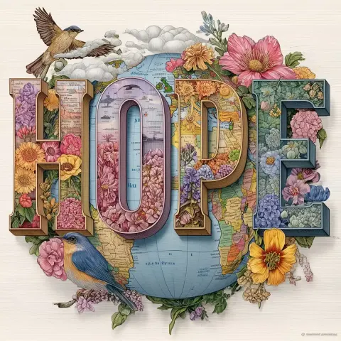 Whimsical Pastel Word Cloud