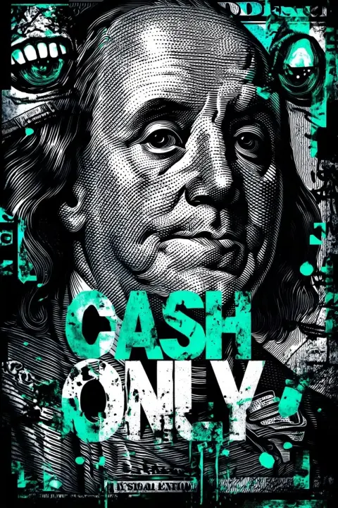 Monochrome Cash Graffiti