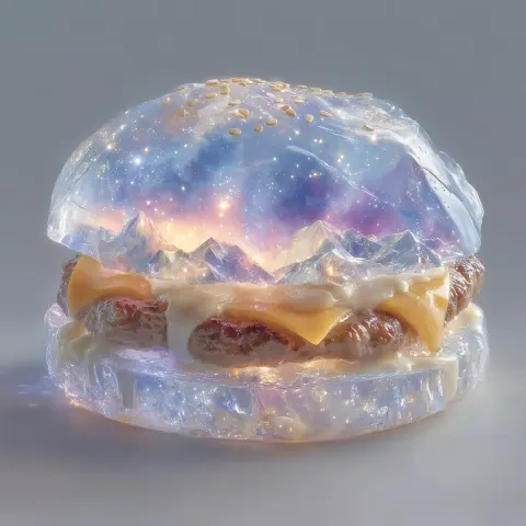 Polar Vortex Hamburger Illustration