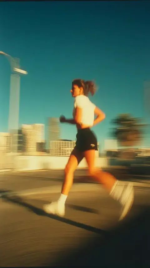 Blurry Athlete in Motion