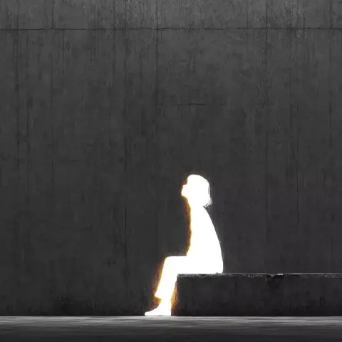 Minimalist Girl Silhouette