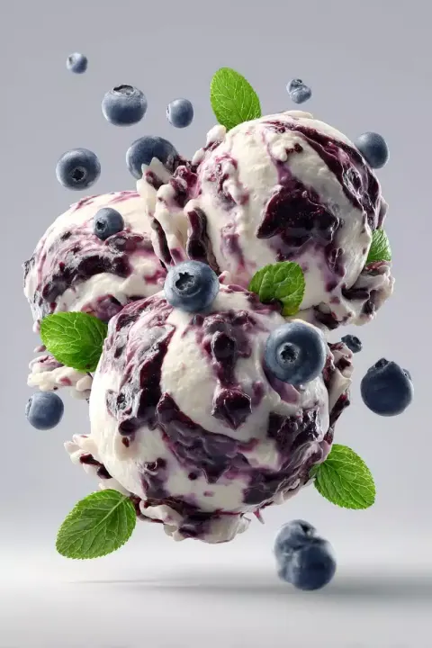 Realistic Ice Cream Poster