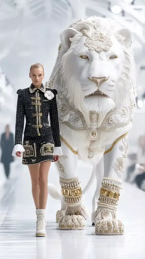 Haute Couture Lion Model