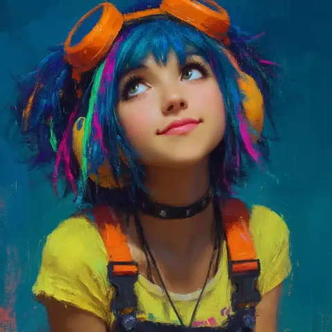 Futuristic Girl NFT Art