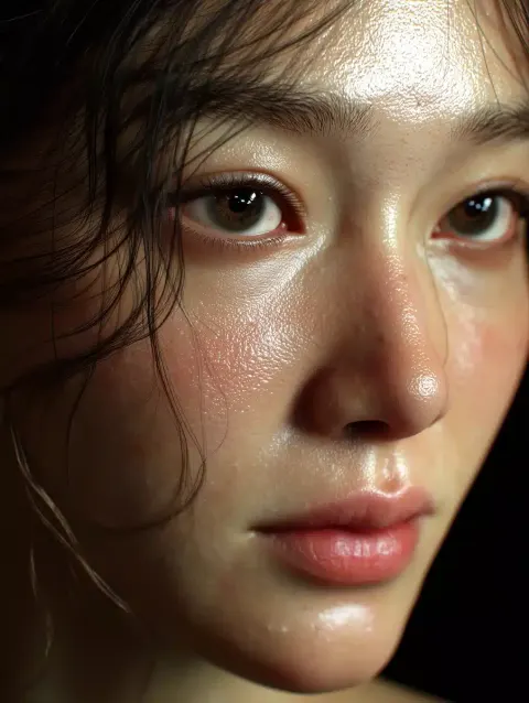 Hyper-Realistic Asian Portrait