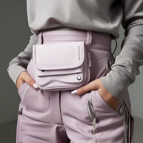 Samsung Galaxy Z Flip Hanging on Waist Close-Up