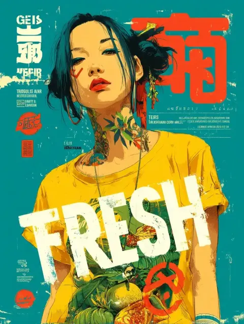 Graffiti Geisha with Tropicals
