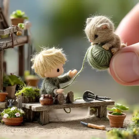 Miniature Garden Scene