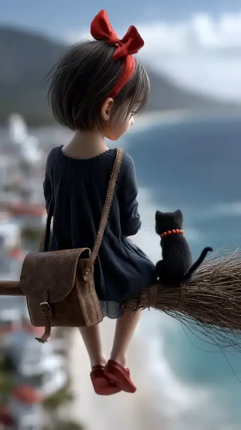 Realistic Qiqi Flying Broom