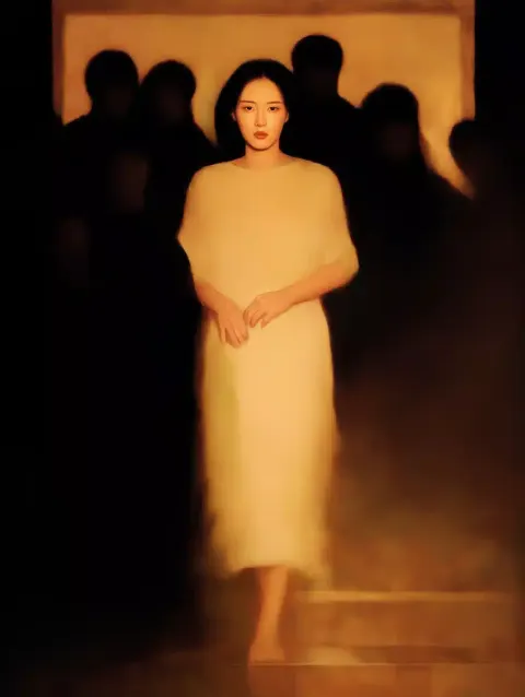 Chiaroscuro Woman in Shadows
