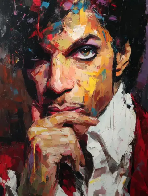 Colorful Portrait of Prince
