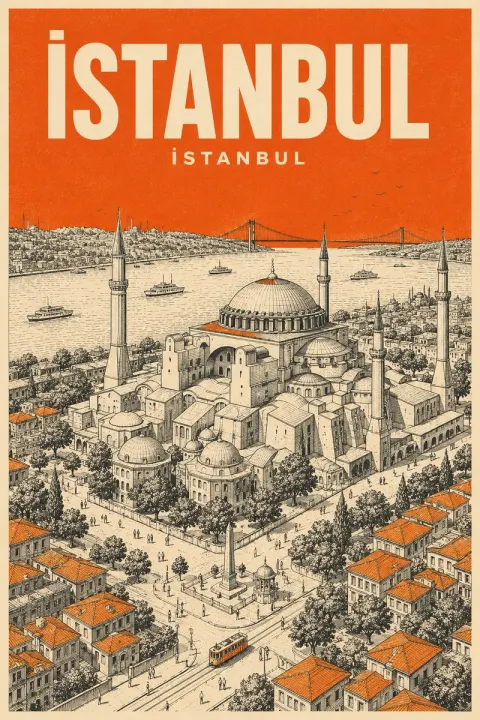 Mid-Century Travel Poster