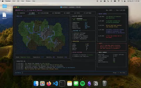 Terminal World Simulator