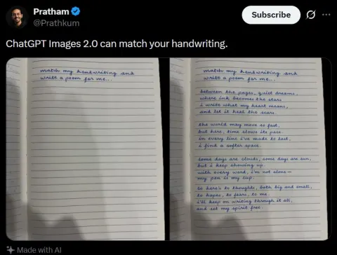 AI Matches Your Handwriting