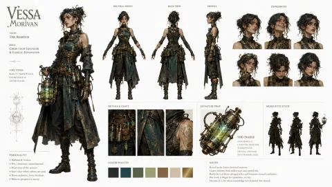 Original Artistic Character Identity Board