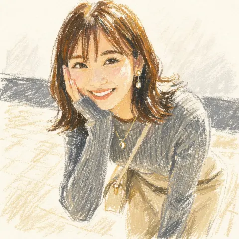 Soft Cute Oil Pastel Portrait
