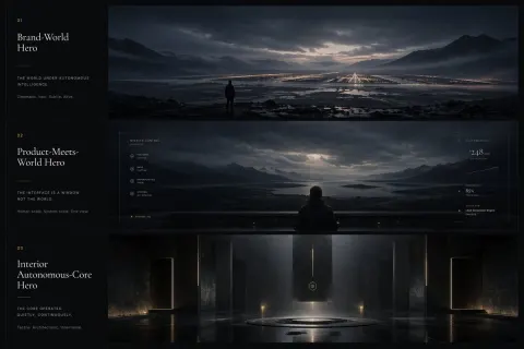 Dark Sci-Fi Concept Design System