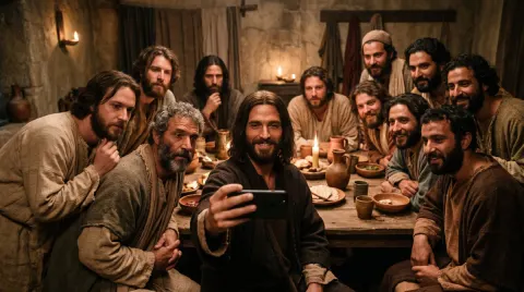 Last Supper Selfie Reimagined
