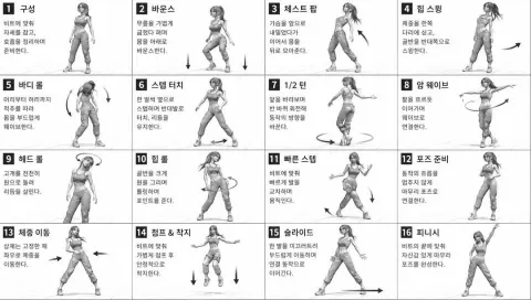 Dancer Motion Reference Sheet