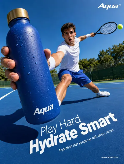 Tennis Hydration Ad Campaign