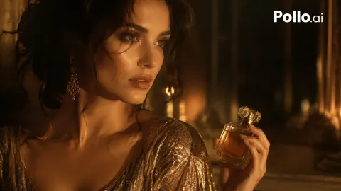 Cinematic Luxury Perfume Candlelight Ad