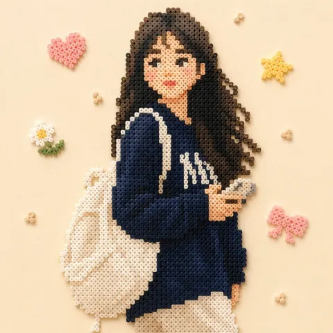 Cozy Pindou Style Portrait Art