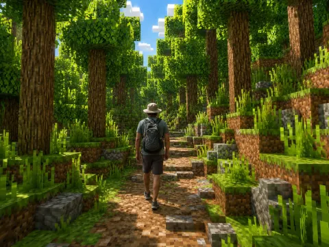 Voxel Wilderness Trek