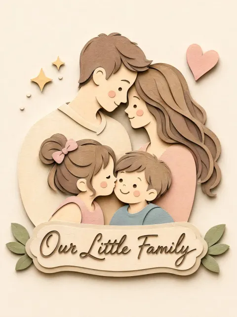 Handcrafted Paper-Cut Diorama Illustration
