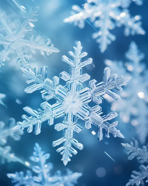 Microscopic Snowflakes Shaped Like Wrapped Gifts