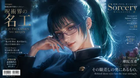 Cinematic Anime Sorcery Magazine Cover