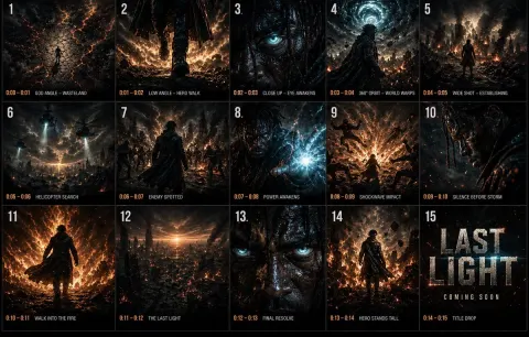 Night Street Action Storyboard