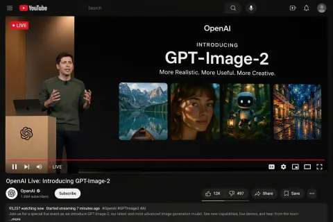 OpenAI Live Stream UI Mockup Reveal