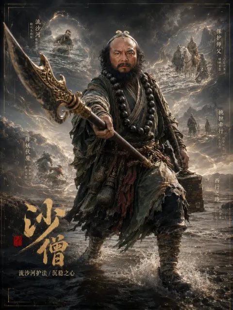 Dark Fantasy Sha Wujing Character Poster