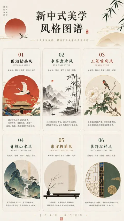 Six Chinese Aesthetic Styles Guide