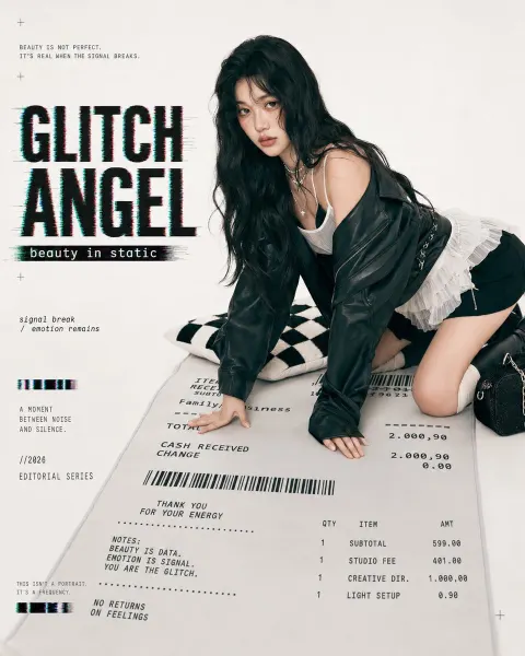 Glitch Angel Fashion Editorial