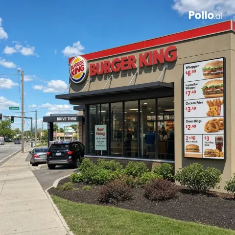 Photorealistic Fast Food Restaurant Exterior