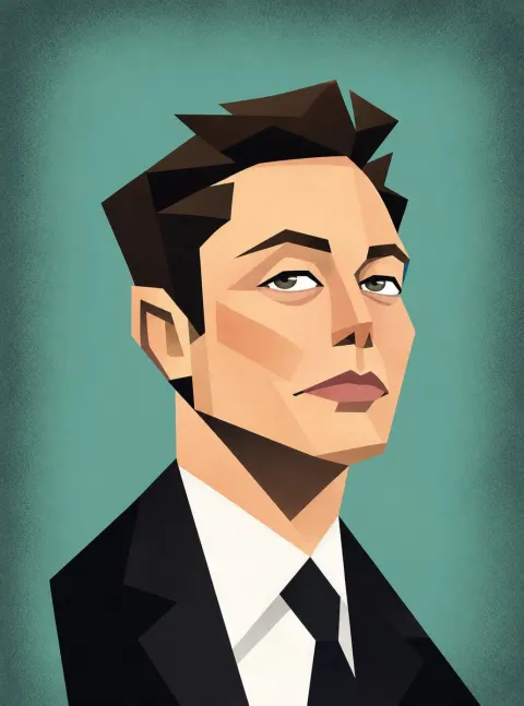 Cubist Celebrity Vector Portraits