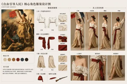 Character Outfit Deconstruction for Design Sketch