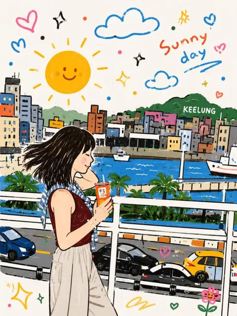 Playful Doodle Flat Illustration