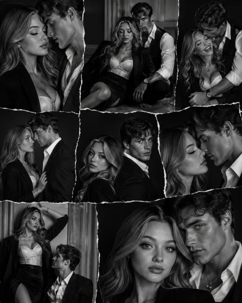 Luxury Black And White Fashion Collage