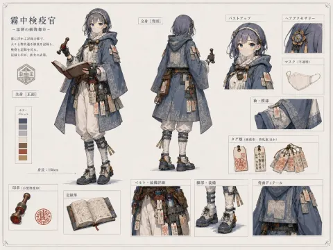 Realistic Proportion Character Sheet