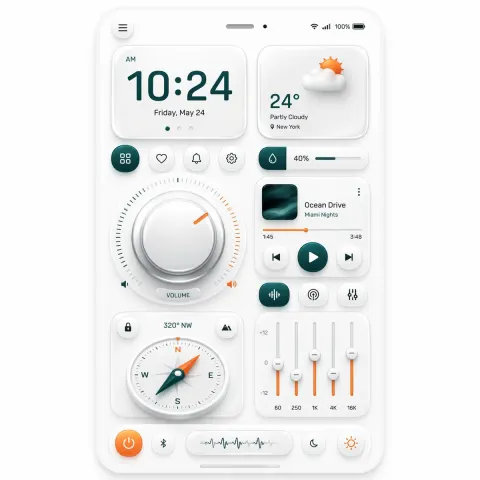 Clean Neumorphic Mobile Dashboard UI