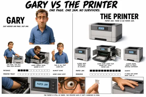 Gary vs The Printer Showdown