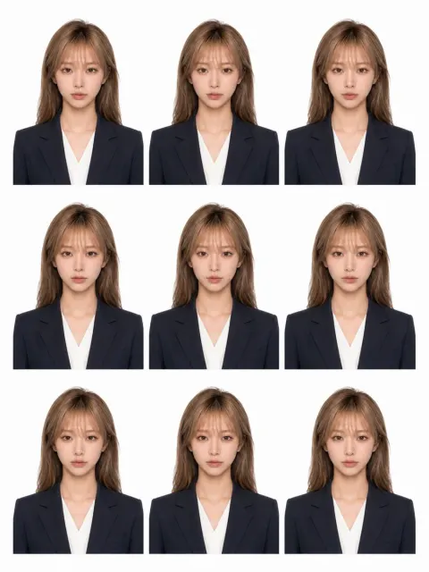 Nine Grid ID Photo Sheet