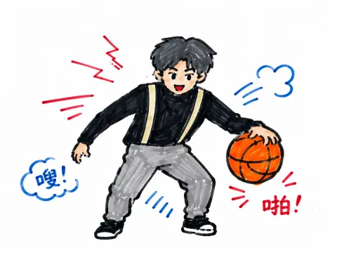 Kids Marker Hand Drawing Style