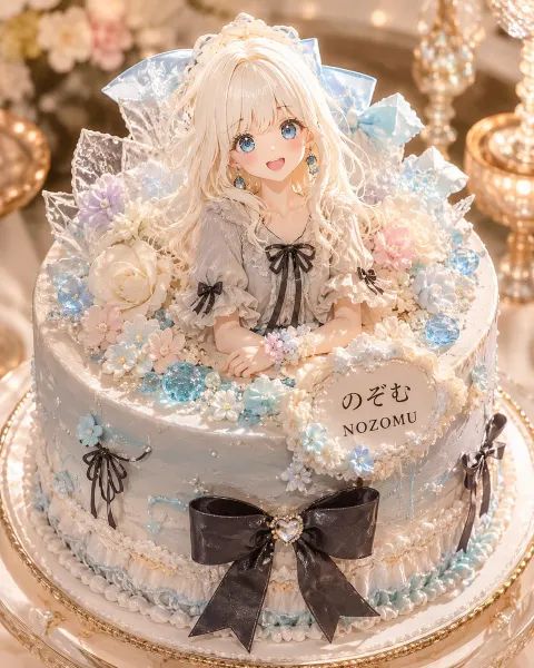 Luxury Anime Character Cake
