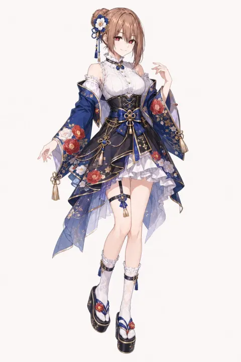 Anime Idol Kimono Fashion Illustration